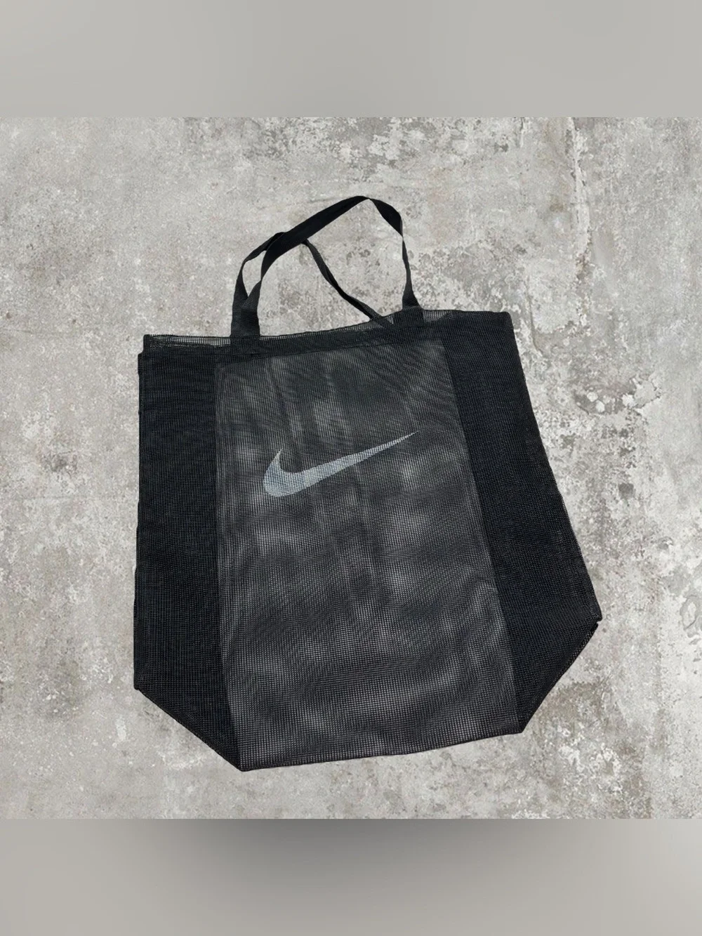 Nike Just Do It Swoosh Mesh Black Beach Bag